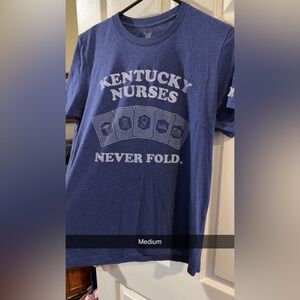 Blue Kentucky Nurses Graphic T-Shirt